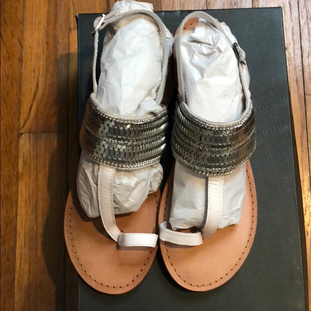 Naughty Monkey Strap Sandals in Silver